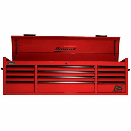 HOMAK RS Pro 72'' Red 12-Drawer Top Chest RD02072120 571RD02072120
